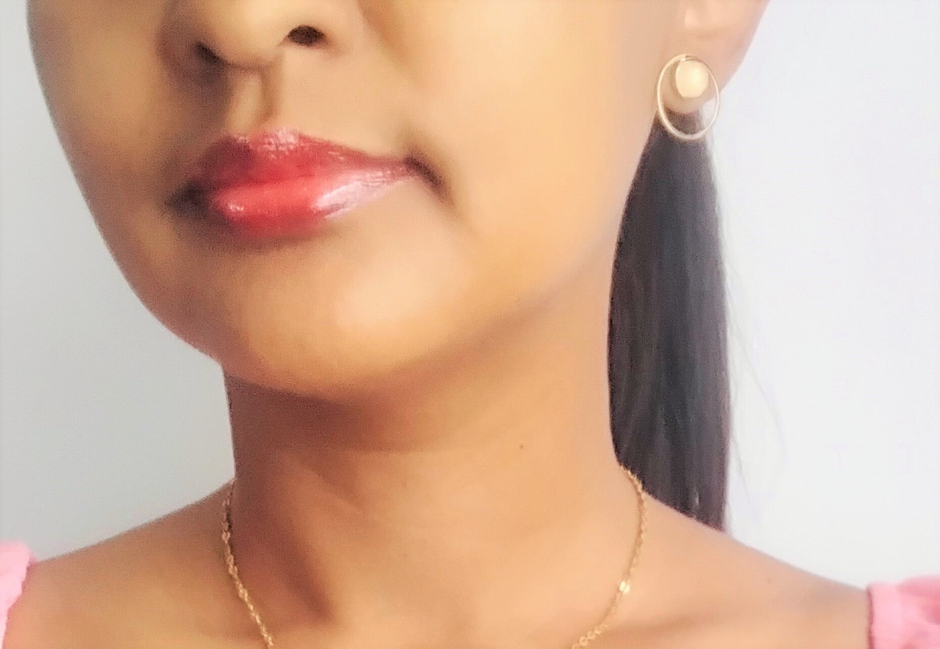 Luminance – Boucles d'oreilles en Quartz Rose - Vatou Soa