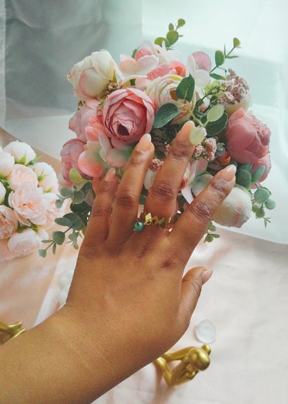 Bague Solara en Rubis Zoisite - en acier inoxydable