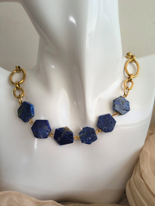 Collier lapis lazuli – Force intérieure & élégance affirmée - Vatou Soa