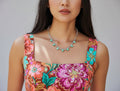 Collier Éléor en labradorite et amazonite – protection et sérénité - Vatou Soa