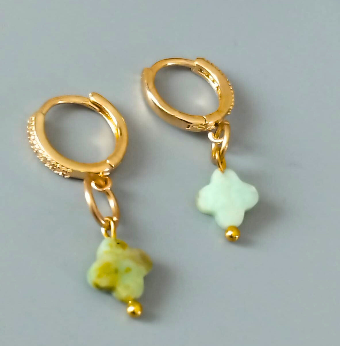Boucles chrysoprase – Fraîcheur & éclat naturel - Vatou Soa