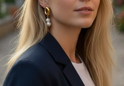 Boucles Perléa – Perles de culture et créoles dorées | Bijou femme fait main élégant - Vatou Soa